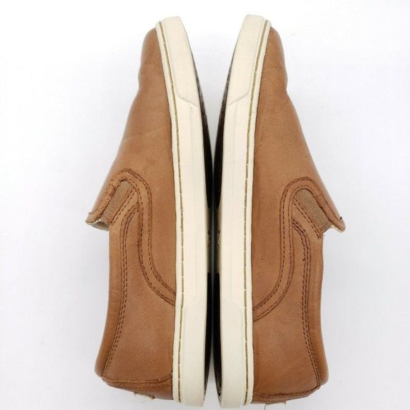 UGG Fierce Women's Slip On Flats 7 Brown Leather Loafers Sneakers Comfort Shoes - Picture 5 of 9
